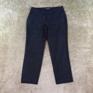 Old Navy Pants Womens Size 4 Black Polka Dot Harper Cropped 30x24 E739